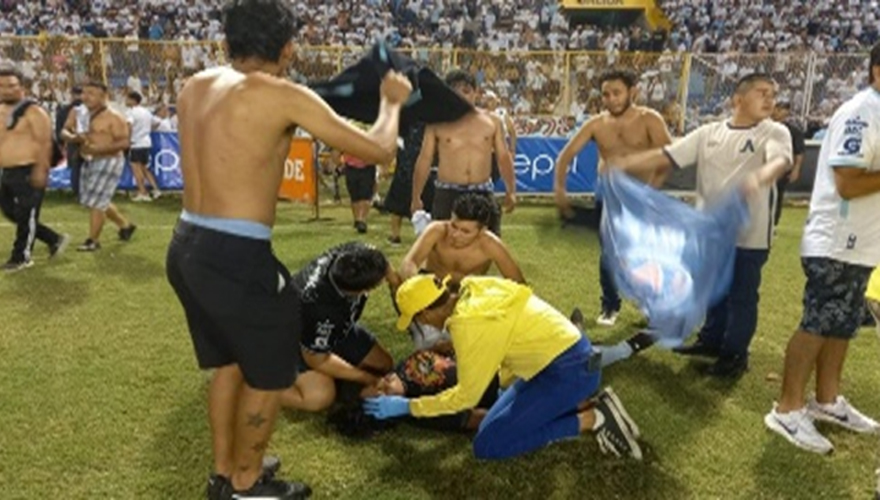 Heridos en Cancha de Futbol