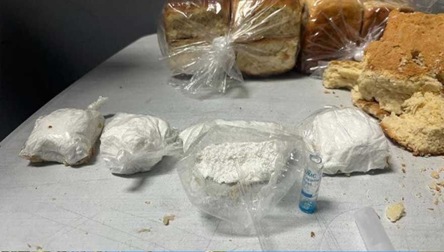 Cocaína dentro de panes